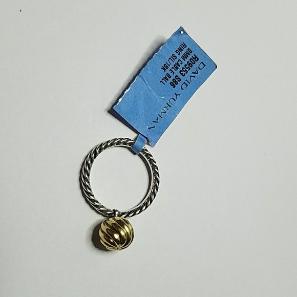 David Yurman Jewelry - David Yurman 18K Gold 8.8mm Ball ring